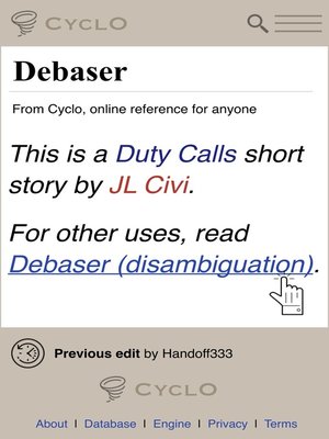 cover image of Debaser